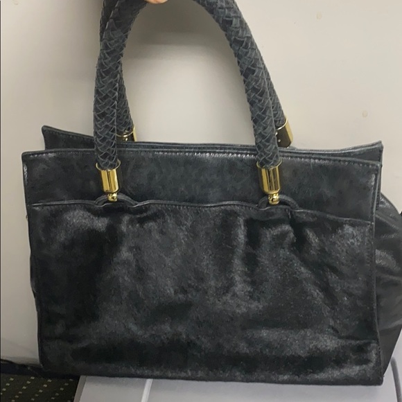 Badgley Mischka Bags Badgley Mischka Pony Hair Purse Black Poshmark